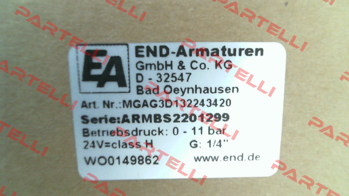 MGAG3D132243420 End Armaturen