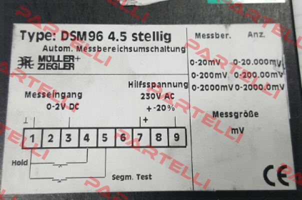 DSM96 4.5 stellig obsolete  Müller Ziegler