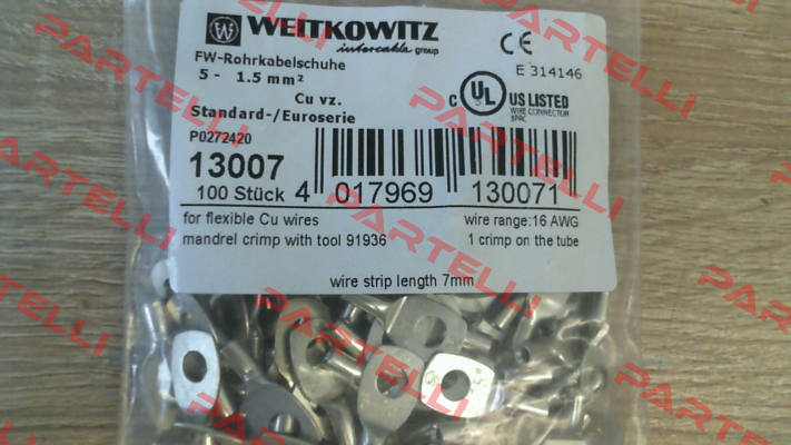 13007(1 pack 100 pcs) WEITKOWITZ