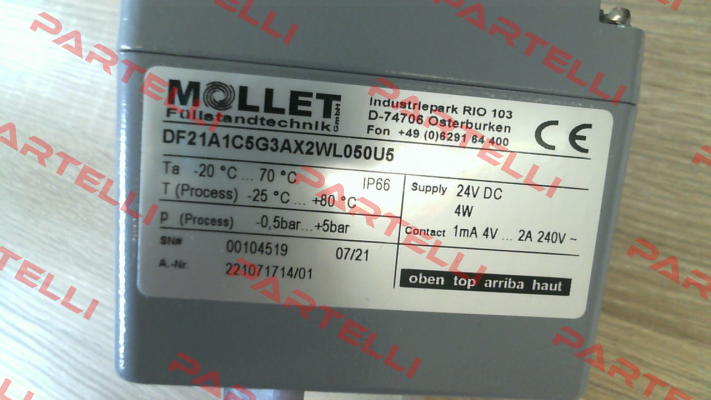 DF21A1C5G3AX2WL050U5 Mollet