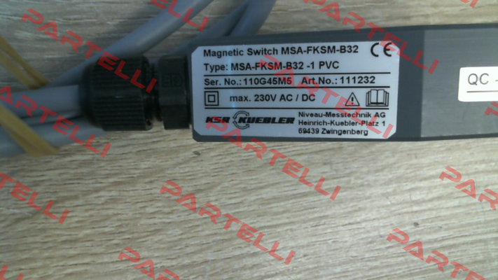 MSA-FKSM-B32 -1 PVC Ksr Kuebler