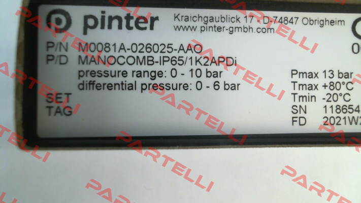 MANOCOMB-IP65/1K2APDi Pinter