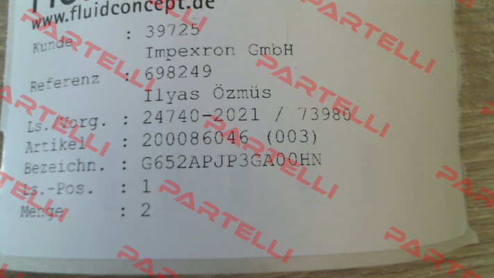 200086046 / G652APJP3GA00HN Asco