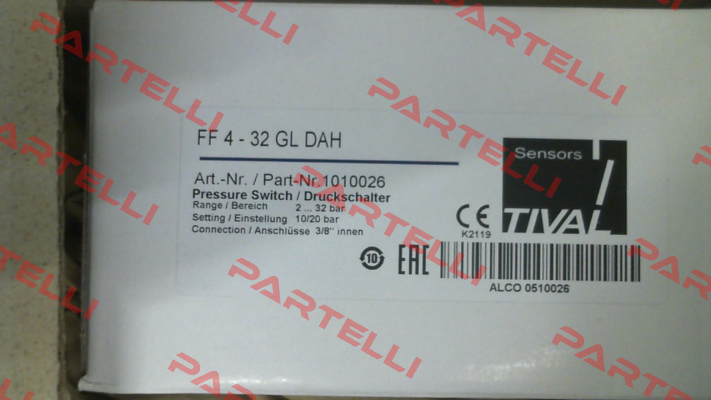 1010026 / FF 4-32 GL DAH Tival-Sensors
