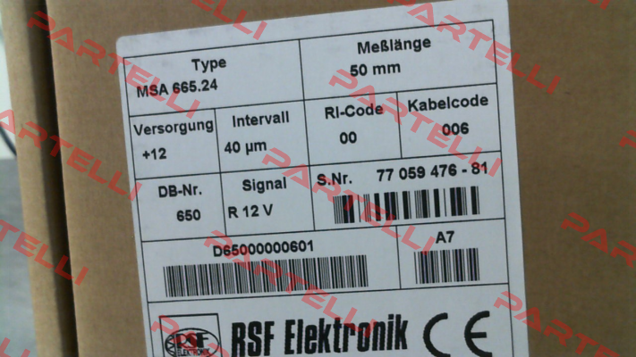 MSA 665.24 Rsf Elektronik