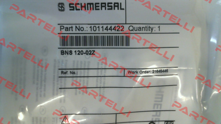 p/n: 101144422, Type: BNS 120-02Z Schmersal