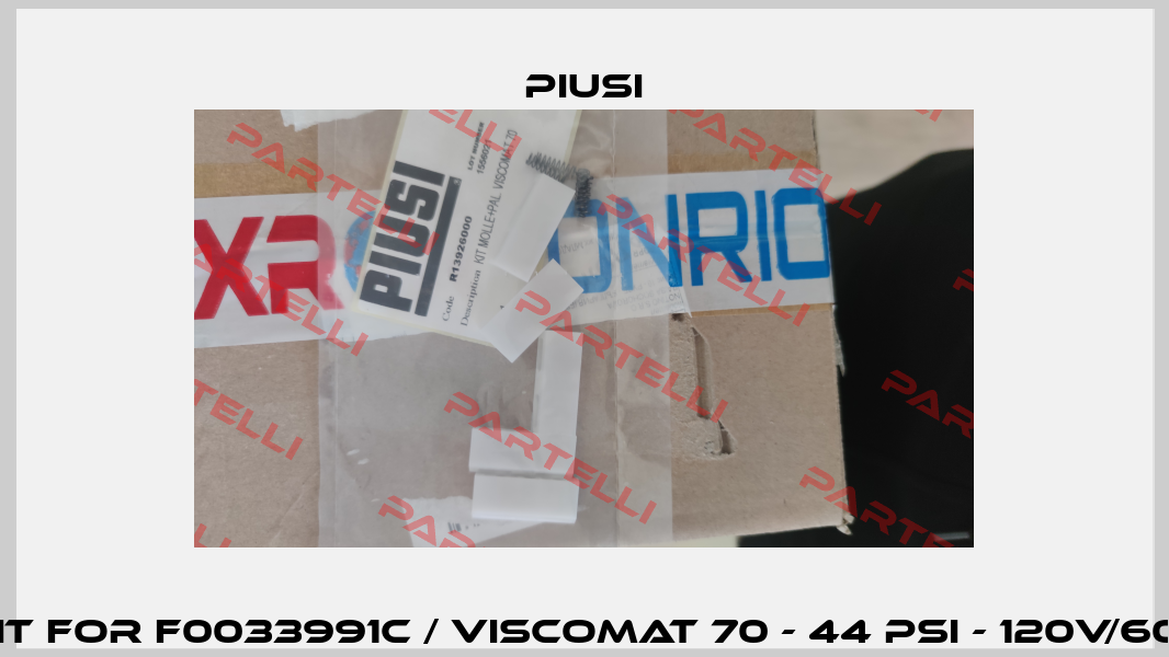 REPAIR KIT FOR F0033991C / VISCOMAT 70 - 44 PSI - 120V/60Hz 7GPM Piusi