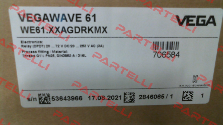 WE61.XXAGDRKMX / VEGAWAVE 61 Vega