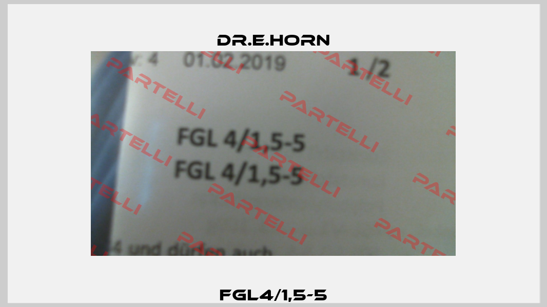 FGL4/1,5-5 Dr.E.Horn