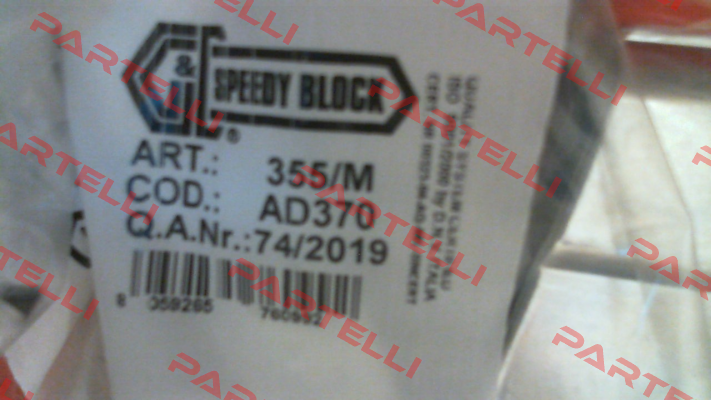 AD370 - 355/M Speedy Block