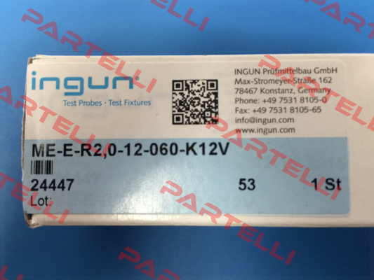 ME-E-R2,0-12-060-K12V (24447) for 1.... 10 pcs Ingun
