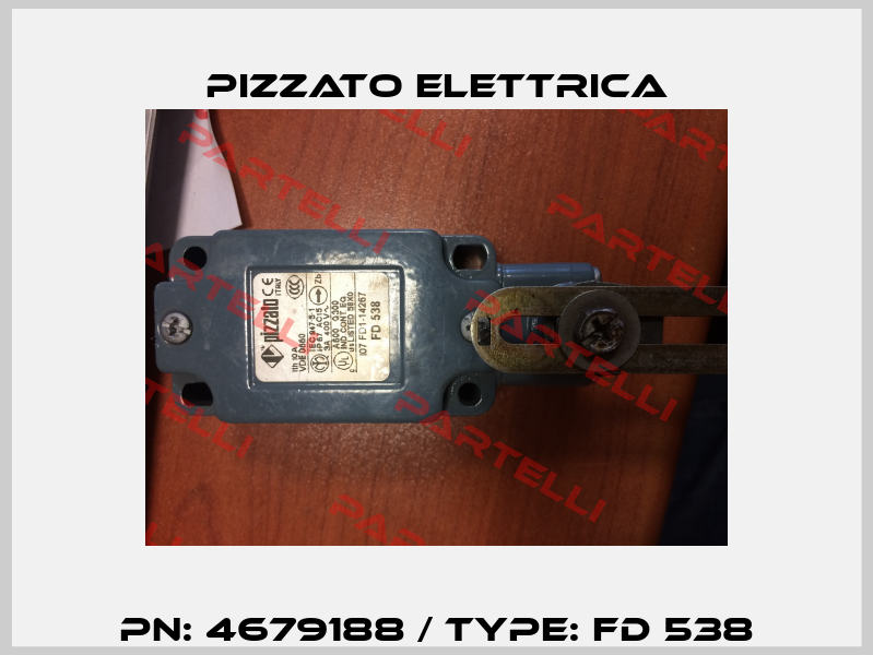 PN: 4679188 / Type: FD 538 Pizzato Elettrica