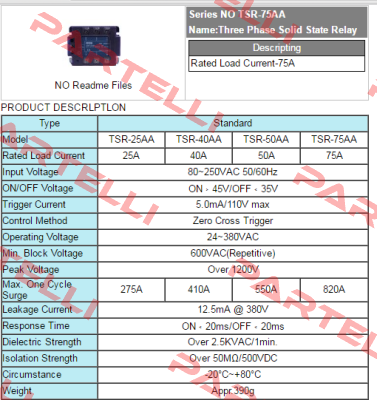 TSR-75AA  Fotek