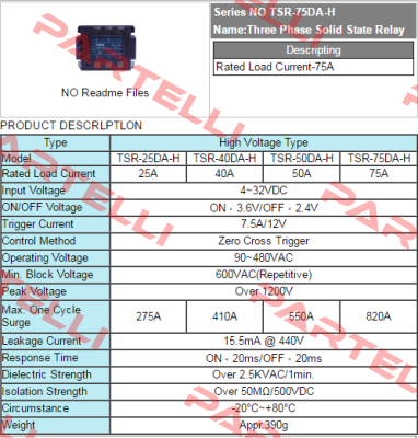 TSR-75DA  Fotek