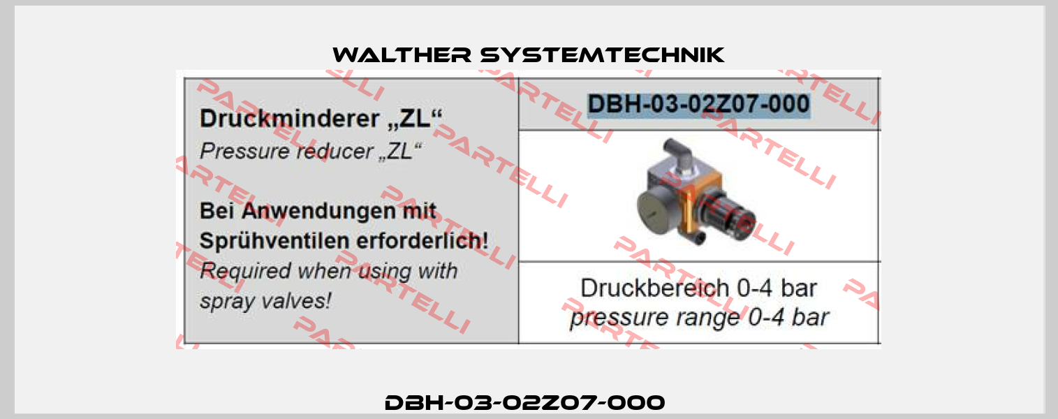 DBH-03-02Z07-000  Walther Systemtechnik