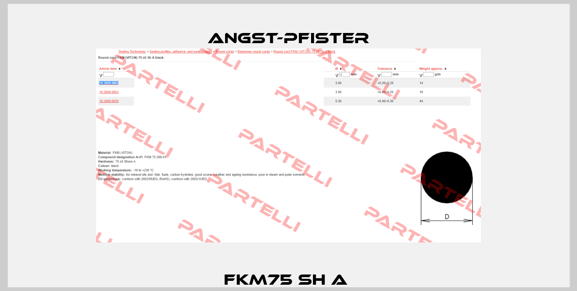 FKM75 Sh A  Angst-Pfister