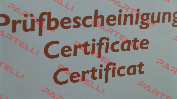Inspection certificate for DTX-4000 Hans Schmidt