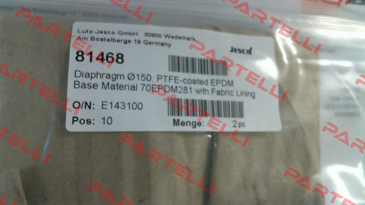 MEMBRANE D150    Ø150 Jesco