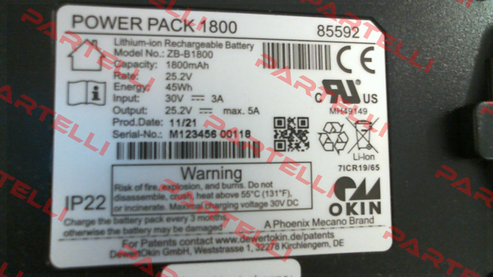 JLDP.11.011.000 //  Power Pack 1800 Okin