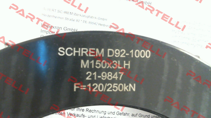 D92-1000 (M150x3LH) Schrem