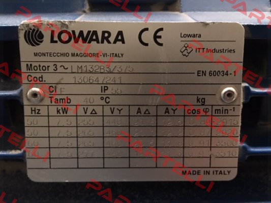 PLM132B3/375 IE2  Lowara