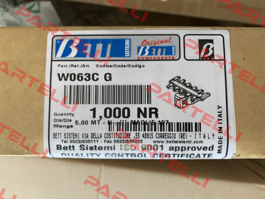 W063CG BETT SISTEMI