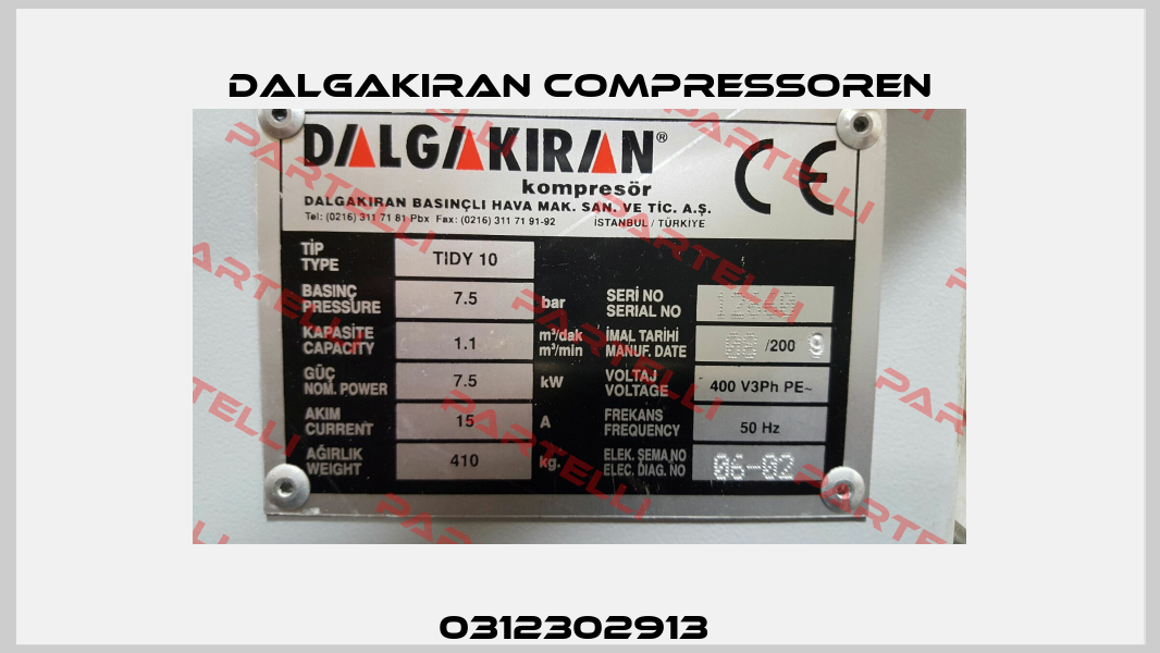 0312302913  DALGAKIRAN Compressoren