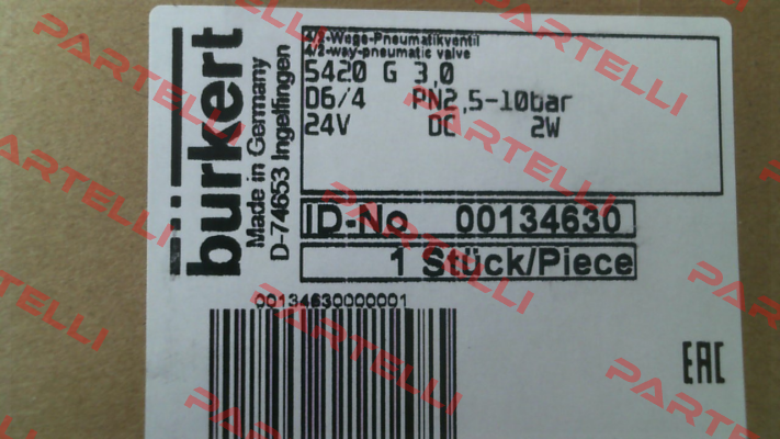 5420-G03,0-BA61-BA61-B5-024/DC-02 Burkert