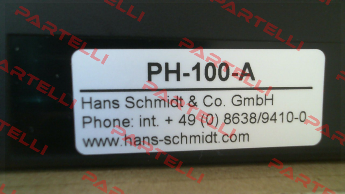PH-100 A Hans Schmidt