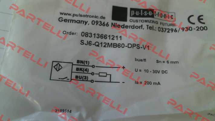 p/n: 08313661211, Type: SJ6-Q12MB60-DPS-V1 Pulsotronic