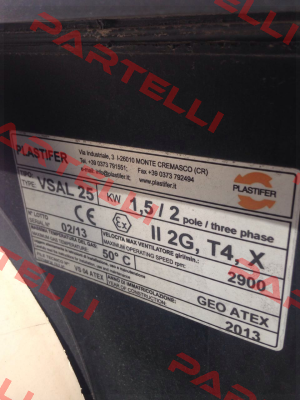 VSAL25 Plastifer