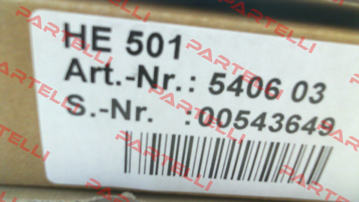P/N: 5406 03 Type: HE 501 Hesch Automation