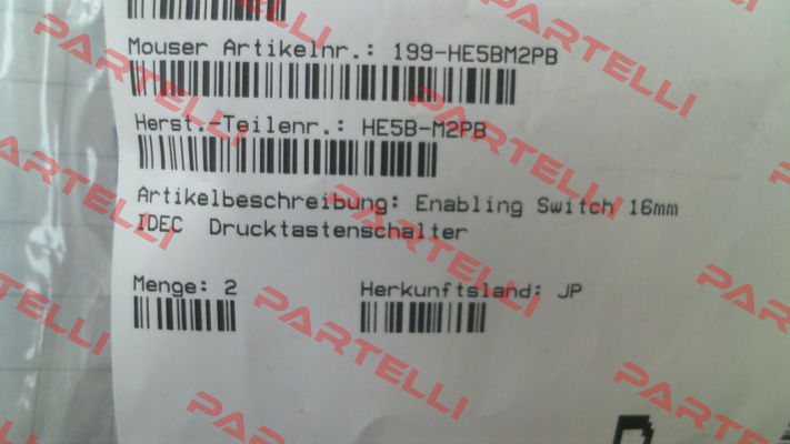 208784 / HE5B-M2PB Idec