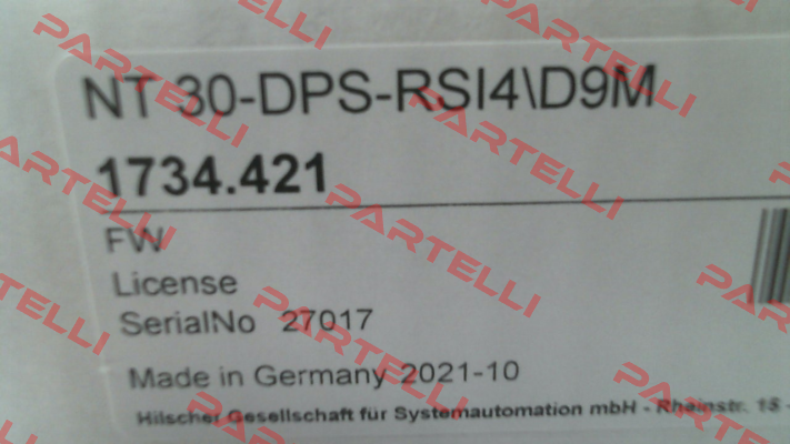 NT 30-DPS-RSI4/D9M Hilscher