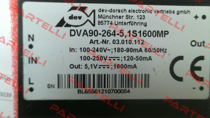 DVA90-264-5, 1S1600MP DEV-Dorsch Electronic