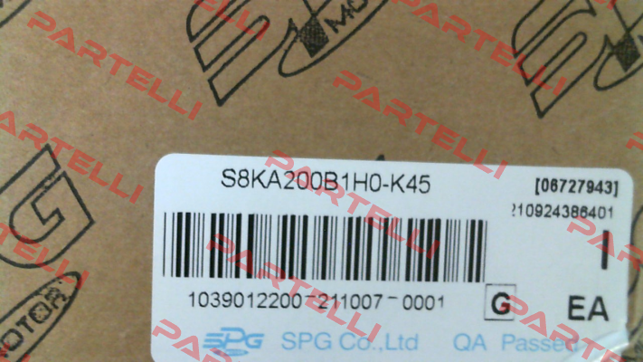 S8KA200B1H0-K45 Spg Motor
