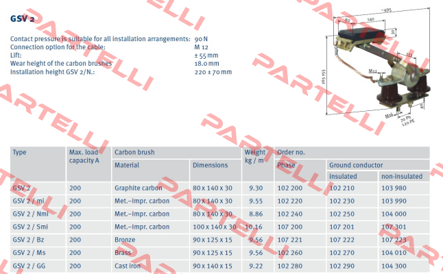 P/n: 0103990/01, Type: SA-GSV2/MI-PEU-A120L40-34 Vahle