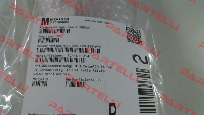 FCA-125-AY4 TE Connectivity (Tyco Electronics)