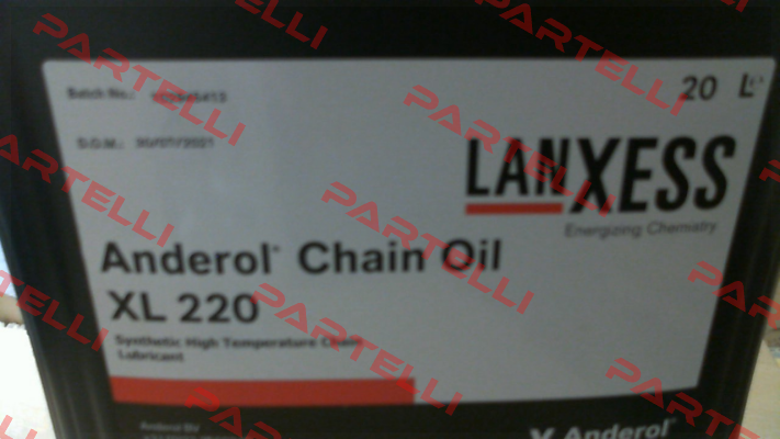 P/N: 0003820267 Type: Chain Oil XL 220 Anderol