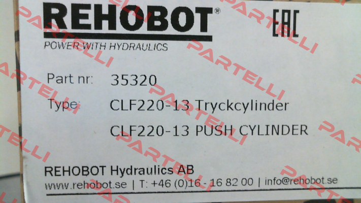 p/n: 35320, Type: CLF220-13 Rehobot