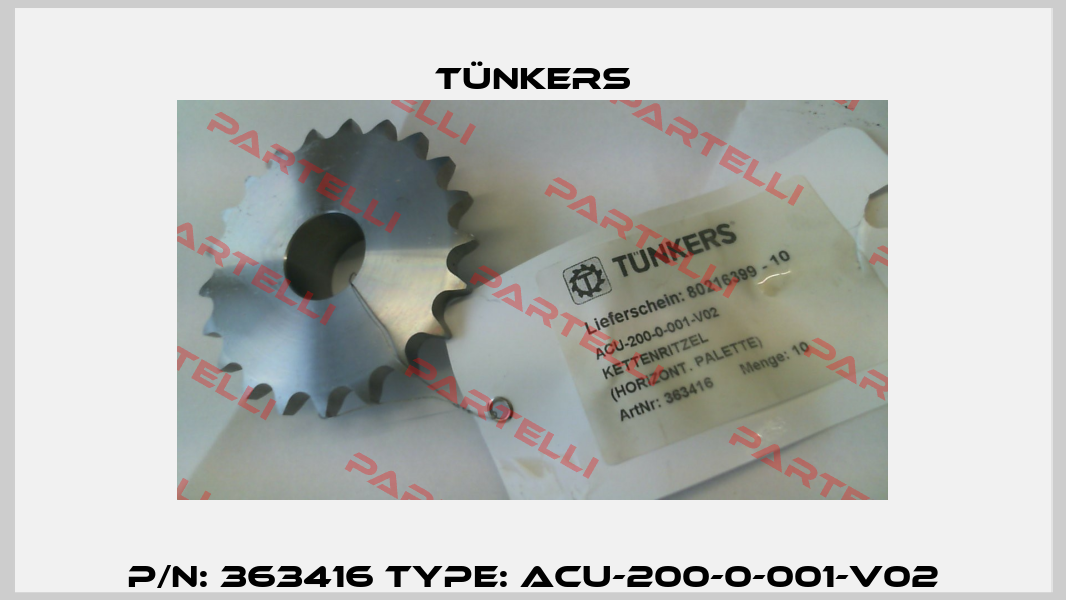 P/N: 363416 Type: ACU-200-0-001-V02 Tünkers
