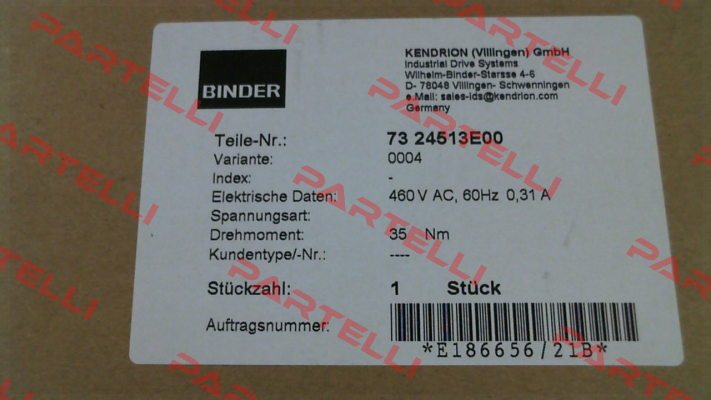 73 24513E00-0004 Binder