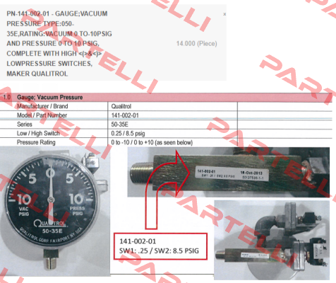 141-002-01 Qualitrol