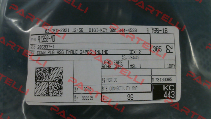 206837-1 TE Connectivity (Tyco Electronics)