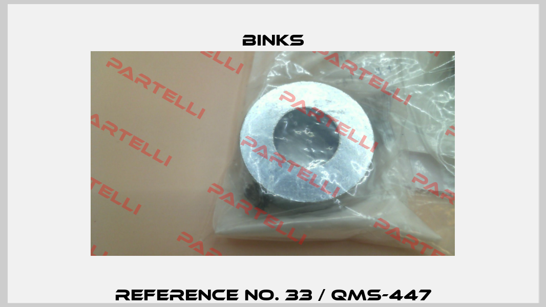 Reference No. 33 / QMS-447 Binks