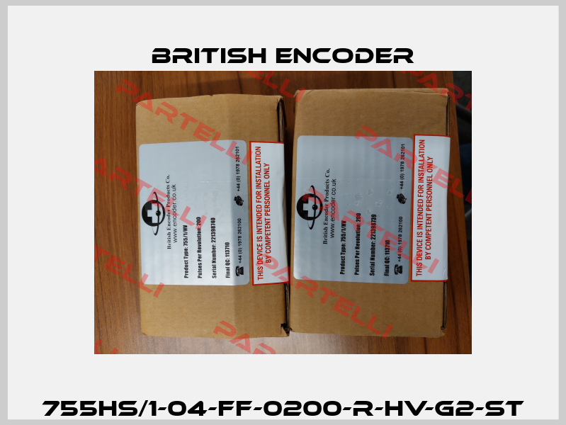 755HS/1-04-FF-0200-R-HV-G2-ST British Encoder