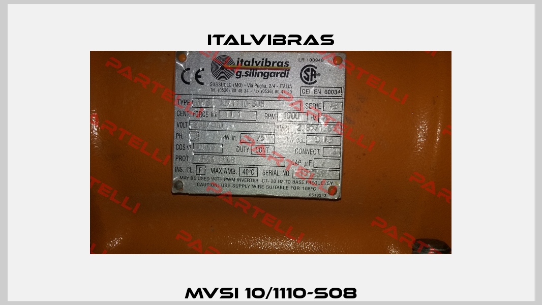  MVSI 10/1110-S08  Italvibras