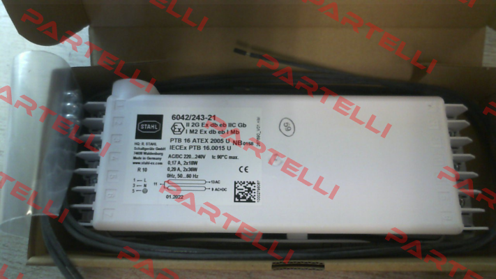 258330 / 6000 1/2x36W 6042/2 1xDC 230V Stahl