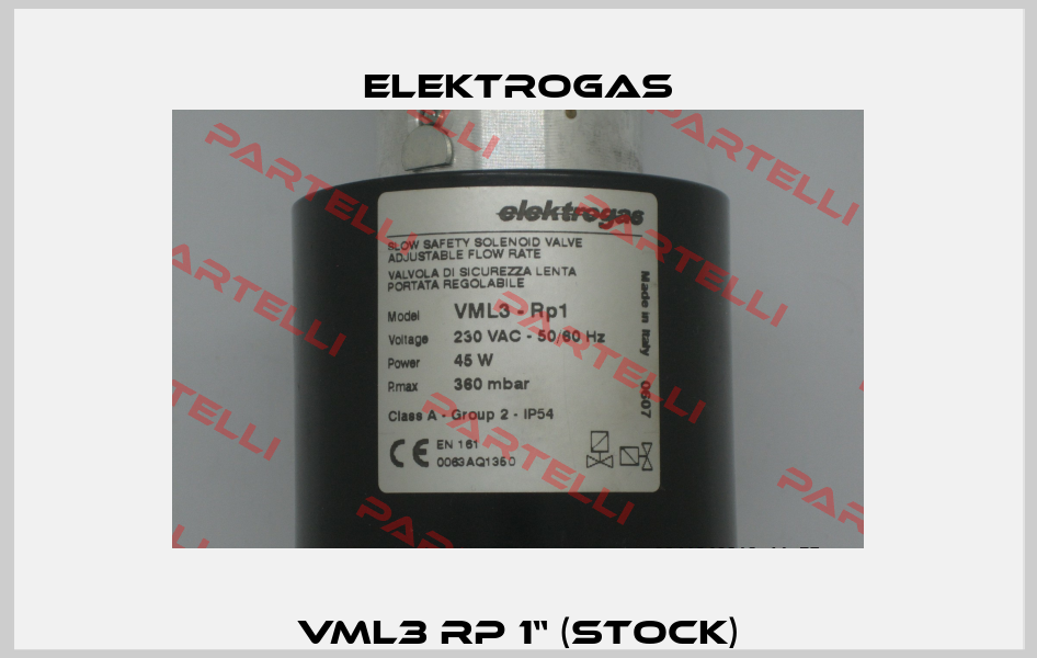 VML3 RP 1“ (stock) Elektrogas