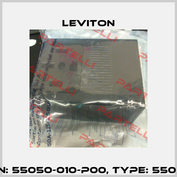 P/N: 55050-010-P00, Type: 55050 Leviton